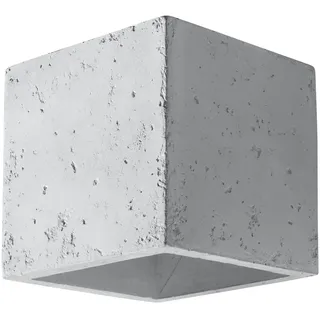 Sollux Lighting Wandleuchte Quad Beton grau eckig Würfel Up/Down 10x10 cm G9