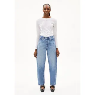 ARMEDANGELS Damen Barrel Jeans recycelte Baumwolle / blau (25-32)