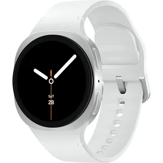Samsung Galaxy Watch8 Bluetooth 40 mm Silver Sport Band White S/M