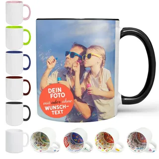 Sunnywall Fototasse Keramik Tasse Kaffeebecher Kaffeetasse selbst gestalten