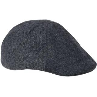 camel active Herren Flat Cap aus Wollmix Dunkelgrau, Menswear-XL - XL
