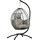 oval Grau 1-Sitzer mit Gestell