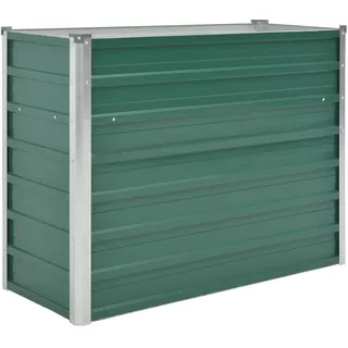vidaXL Garten-Hochbeet verzinkter Stahl rechteckig 100 x 40 x 77 cm Grün  