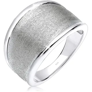 Elli Ring Damen Basic Matt Trend in 925 Sterling Silber