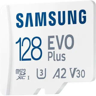 Samsung EVO Plus (2024) 128 GB microSDXC Speicherkarte (160 MB/s, Class 10, U3)