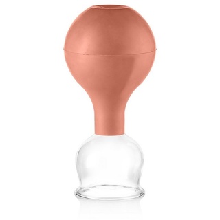 PULOX Schröpfglas aus Echtglas braun 40mm 1 St
