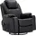 MCombo Relaxsessel 7050 Kunstleder 92 x 109 x 92 Schwarz Heizung