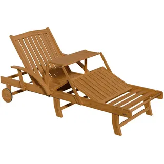 Juskys Sonnenliege SunScape 196 x 72,5 x 30 cm natur
