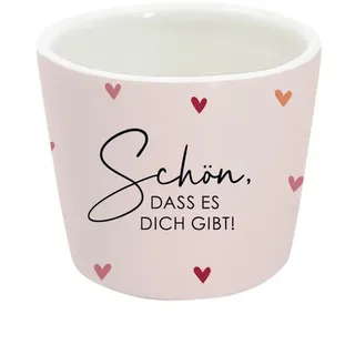 Grafik Werkstatt Eierbecher aus Porzellan, Schön, dass es dich gibt! ⌀ 5 cm, H 4 cm, (1-tlg), Porzellan bunt