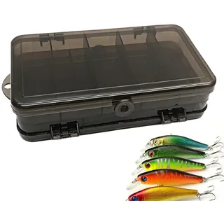 Wpsagek Köderbox, Köderbox - Doppelseitige Tackle-Box,Terminal Tackle Storage Doppelseitig, Angelköderboxen, Köderaufbewahrungskoffer Wasserdicht zum