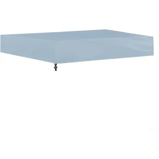 Quadratische Sandkastenabdeckung, wasserdichtes 210D-Oxford-Gewebe, faltbare Sandkastenabdeckung für verschiedene Sandkastenmaße (grau 150 x 150)