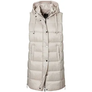 GOLDNER Elegante Kapuzenweste beige 38