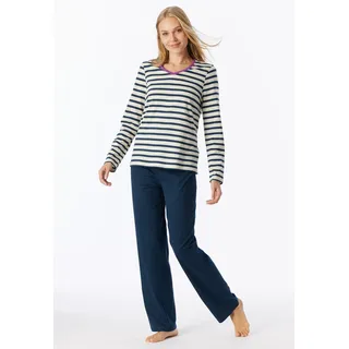 SCHIESSER Schlafanzug Casual Essentials Weiß XXL