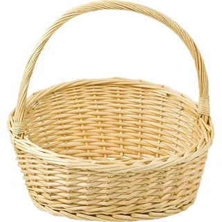 maDDma Dekokorb Geschenkkorb Weidenkorb 32 x 26 x 9 cm beige