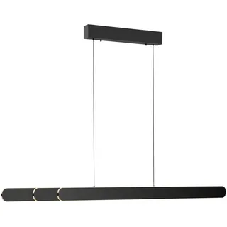 Schöner Wohnen Led-Pendelleuchte, Schwarz, Metall, Kunststoff, 5.5x180x160 cm, Schutzklasse II (Schutzisoliert), höhenverstellbar, 3 Helligkeitsstufen, Lampen & Leuchten, Innenbeleuchtung, Hängelampen, Pendelleuchten