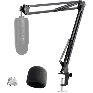 YOUSHARES Blue Yeti Mikrofon Arm, Blue Yeti Mikrofonständer mit Popschutz, Mikrofonarm mit Windschutz für Blue Yeti, Blue Yeti Pro, Blue Yeti X Mic