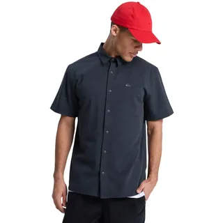 QUIKSILVER Kurzarmhemd "Mw Premium Stretch", Herren, Gr. S, US-Größen, schwarz, Obermaterial: 98% Walkfrottier, 2% Elasthan;, Hemden