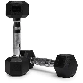 Sechskant-Hanteln, 1-10 kg, Sport-Gewichtssets, Heim-Fitnessgerät, Workout, Fitness, sechseckig, gummiert, Hantel-Set, Gewichtheben, Krafttraining, 1 Paar