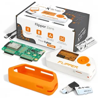 Flipper Zero Starter Full Set | Flipper Zero | WiFi-Board | Silikonhülle | 64GB Speicherkarte | USB-Kartenleser