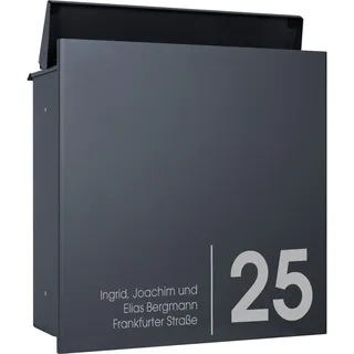MOCAVI ZBox 111 Zaunbriefkasten anthrazit mit Personalisierung