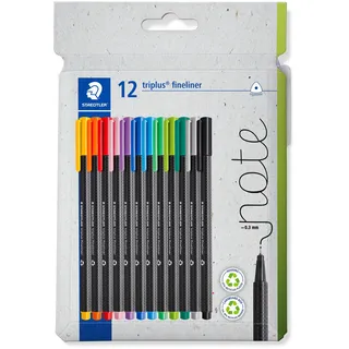 Staedtler triplus Fineliner 334 Fineliner, 12er Set, 334 C12