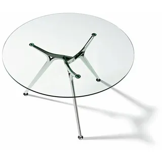 Runder Besprechungstisch Arkitek mit Glasplatte