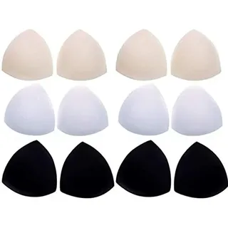 6 Paare Sponge BH Insert Pads Push up Bikinis Pad Bra Einlagen für Sport BH Badeanzug und Bikini, 3 Farben (1)