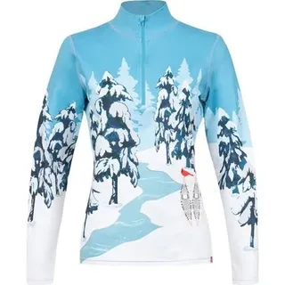 KRIMSON KLOVER Damen Pullover Skirolli Whiteout, Größe S in Grün Blau