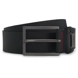 Hugo Ledergürtel HUGO "Gabriel Sz35", Herren, Gr. 100, schwarz (schwarz 002), Leder, unifarben, Gürtel Ledergürtel, Mit Markenlabel von HUGO