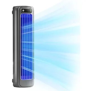 Demiawaking Tragbar USB Ventilator, 3 Geschwindigkeiten Mobiles Klimagerät, Leise Mobile Klimaanlage, Tischventilator Wandventilator, für Schlafzimmer, Wohnzimmer, Büro (Grau)