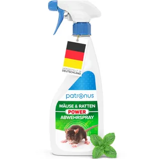 Hochwirksames Ratten & Mäuse Abwehr-Spray zum Mäuse vertreiben [500ml] mit Pfefferminzöl gegen Mäuse für Haus & Garten, effektiv Mäuse dauerhaft vertreiben mit Mäuse-Gift Alternative