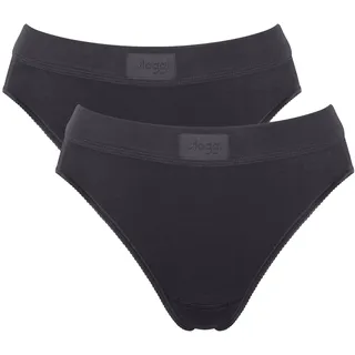 SLOGGI Double Comfort T Tai Slip 2er Pack Schwarz 38