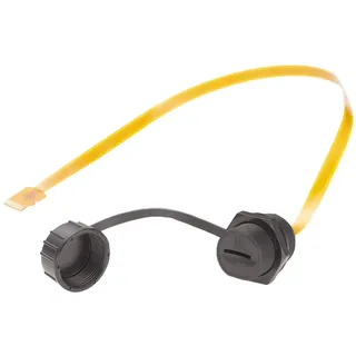 Outdoor IP67 Micro SD Kartenverlängerungskabel, Panelmontage, TF-Karte, Flex-Verlängerung, FPC, wasserdichtes Kabel, TF-Leser, Speicherkarten-Adapterkabel für Schrank, Gehäuse, Rahmen Kunststoff 0.1m