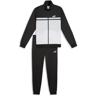 Puma Jogginganzug "Colourblocked Trainingsanzug Herren", Herren, Gr. XS, schwarz, Obermaterial: 100% Polyester. Taschenfutter: 100% Polyester. Rippe: 2% Elasthan, 98% Polyester, Sportanzüge Jogginganzug
