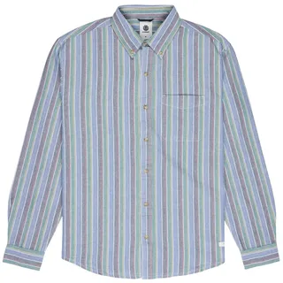 Element Langarmhemd "Button Down Regular Oxford", Herren, Gr. XS, US-Größen, oxford multico, Obermaterial: 100% Walkfrottier;, Hemden