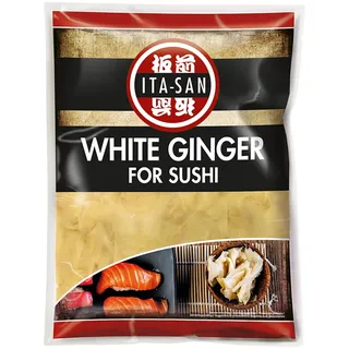 ITA-SAN Sushi Ingwer WEIß / WHITE GINGER FOR SUSHI 1kg Abtropfgewicht