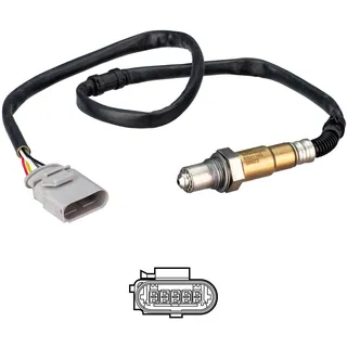 DELPHI ES21183-12B1 Lambdasonde Oxygen O2 Sensor Breitband-Lambda-Sonde Beheizt für VW Golf VII Schrägheck (5G1, BQ1, BE1, BE2) 8V0906262 8V0906262D