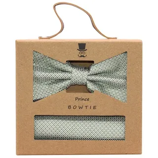 Prince BOWTIE Fliege + Tuch im Micro-Design Grün