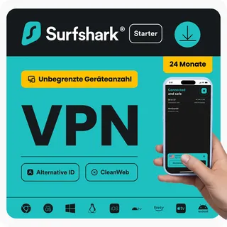 Surfshark Starter VPN | 2 Jahre | beliebig viele Geräte