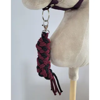 Hobby Horse Seil - Schwarz und Pflaume Kein Pferd enthalten