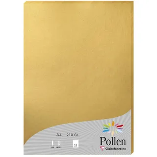 Clairefontaine 24390C 25 Blatt A4 210g Gold
