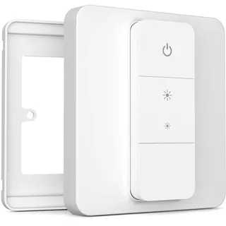 IYOKI® Pro Schalterabdeckung für Philips Hue Dimmer V2, kompatibel mit Hue Schalterabdeckung, Fernlichtschalterplattenadapter, 1-Gang (1-Pack)
