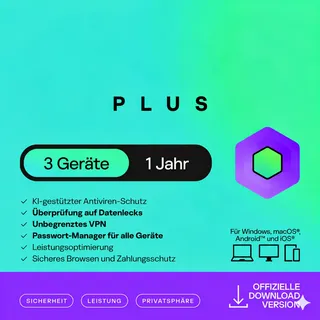 Kaspersky Lab Kaspersky Plus 2025 1 Gerät / 1 Jahr ESD