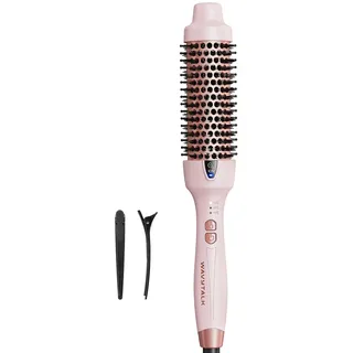 Wavytalk Thermobürste, Thermal Brush 38mm Ionische Lockenbürste erhitzt zur Erzeugung natürlicher Locken, Heiße Rundbürste für glatteres Aussehen, EU-Plug Dual-Spannung.