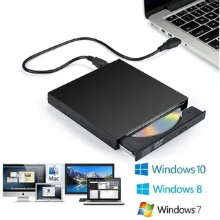 Externer Blu-Ray-DVD-CD-Brenner-Player, USB 2.0, externes optisches USB-Laufwerk, optisches DVD-Laufwerk, Desktop-All-in-One-Universal-CD-Brenner,