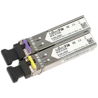 MikroTik S-4554LC80D - Paar SFP-Module inkl. 1x S-45LC80D und 1x S-54LC80D, Transceiver