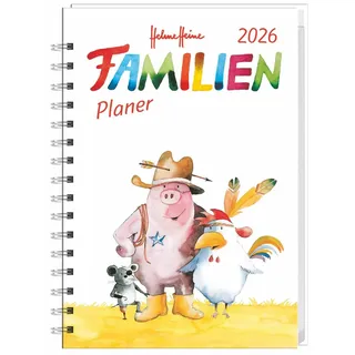 Heye Helme Heine: Familienplaner-Buch A5 2026