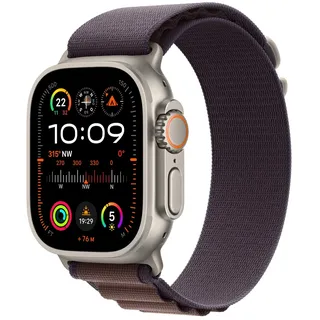 GPS + Cellular 49 mm Titangehäuse natur, Alpine Loop indigo M