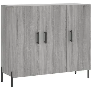 vidaXL Sideboard Grau Sonoma 90x34x80 cm Holzwerkstoff