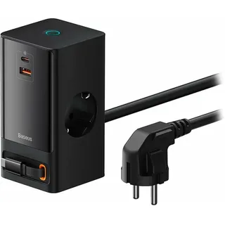 Baseus PowerCombo Tower 5 in 1 Schnellladestation 65W Schwarz